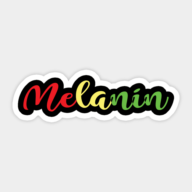Melanin Sticker by EmpowerTee